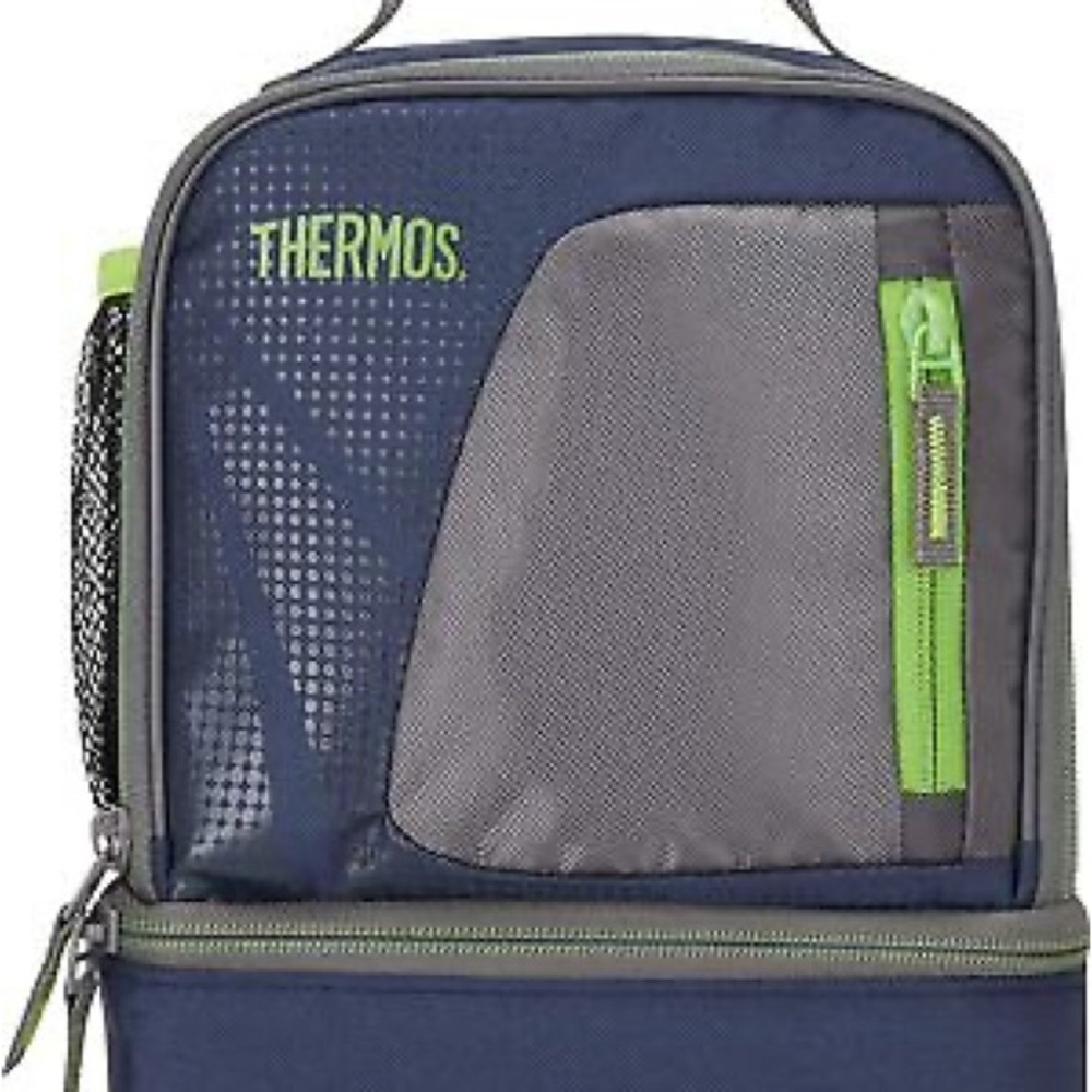 NWT THERMOS Men's Blue and Gray Lunch Bag